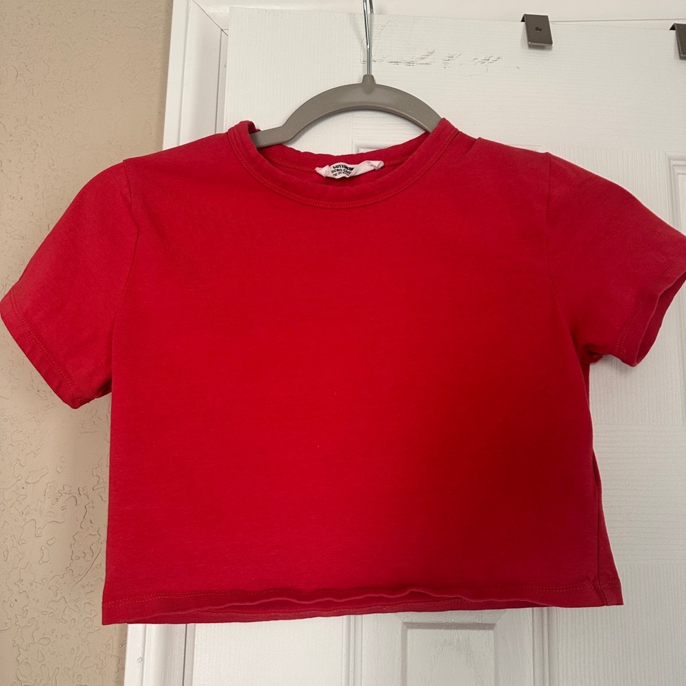 Cotton On Red Crop Top
